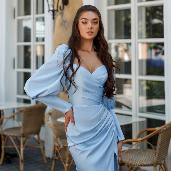 Light Blue Wedding Dress - Etsy