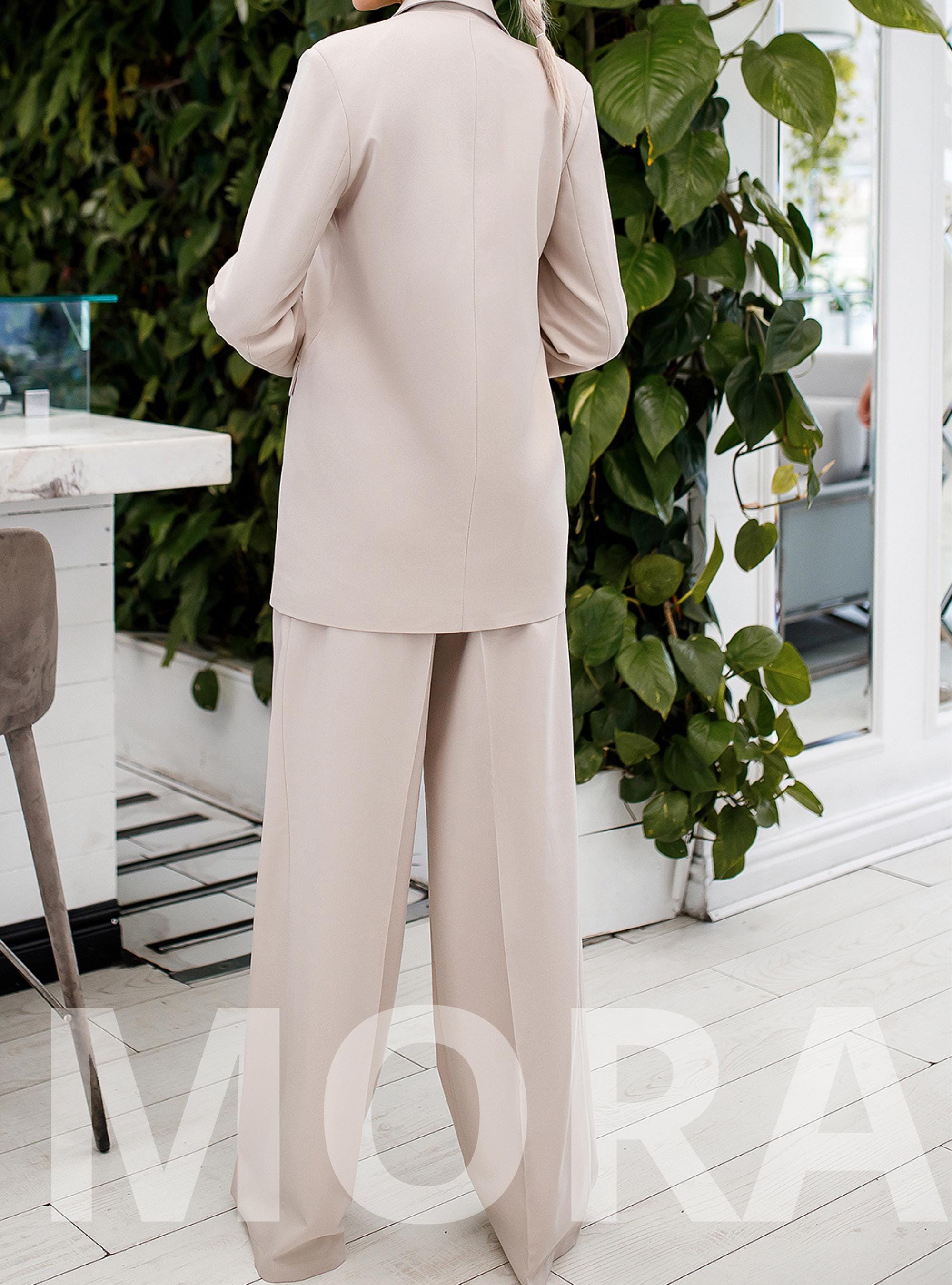 Beige pant suit sale