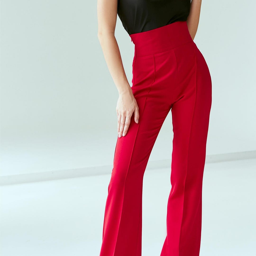 スーツ・フォーマル・ドレス Frilled highwaist wide pants セール】Frilled highwaist wide pants（パンツドレス）｜LE