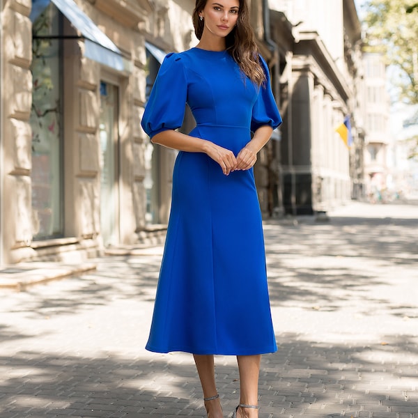 Royal Blue Dress - Etsy