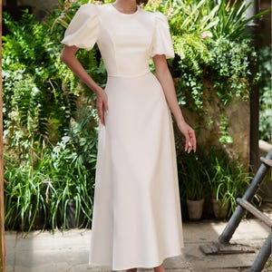 white midi dress amazon OFEEFAN Summer Dresses for Women Flowy Short Sleeve V Neck A Line Dress  Spring Beach Vacation Casual Dresses Midi Maxi Dress Sundresses for Women  Black Beige Palm S at Amazon Women's Clothing