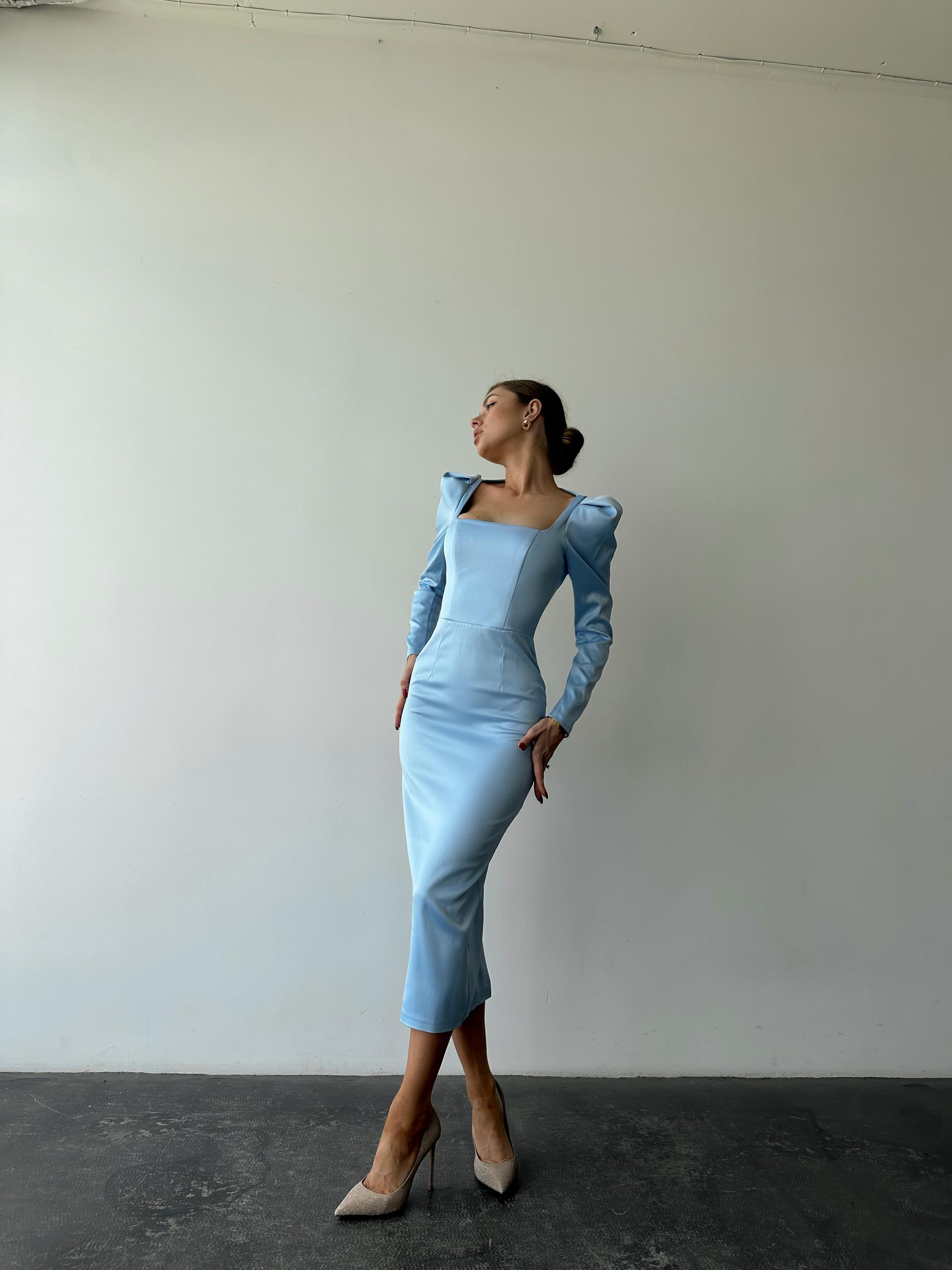 ice blue shift dress Linen Shift Dress BREEZE