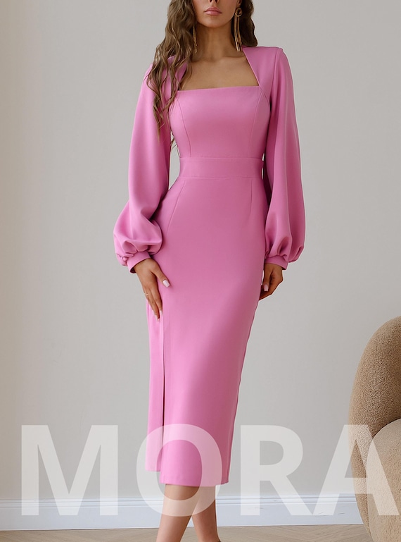 Occasion midi dresses with sleeves online