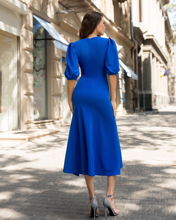 royal blue summer dress