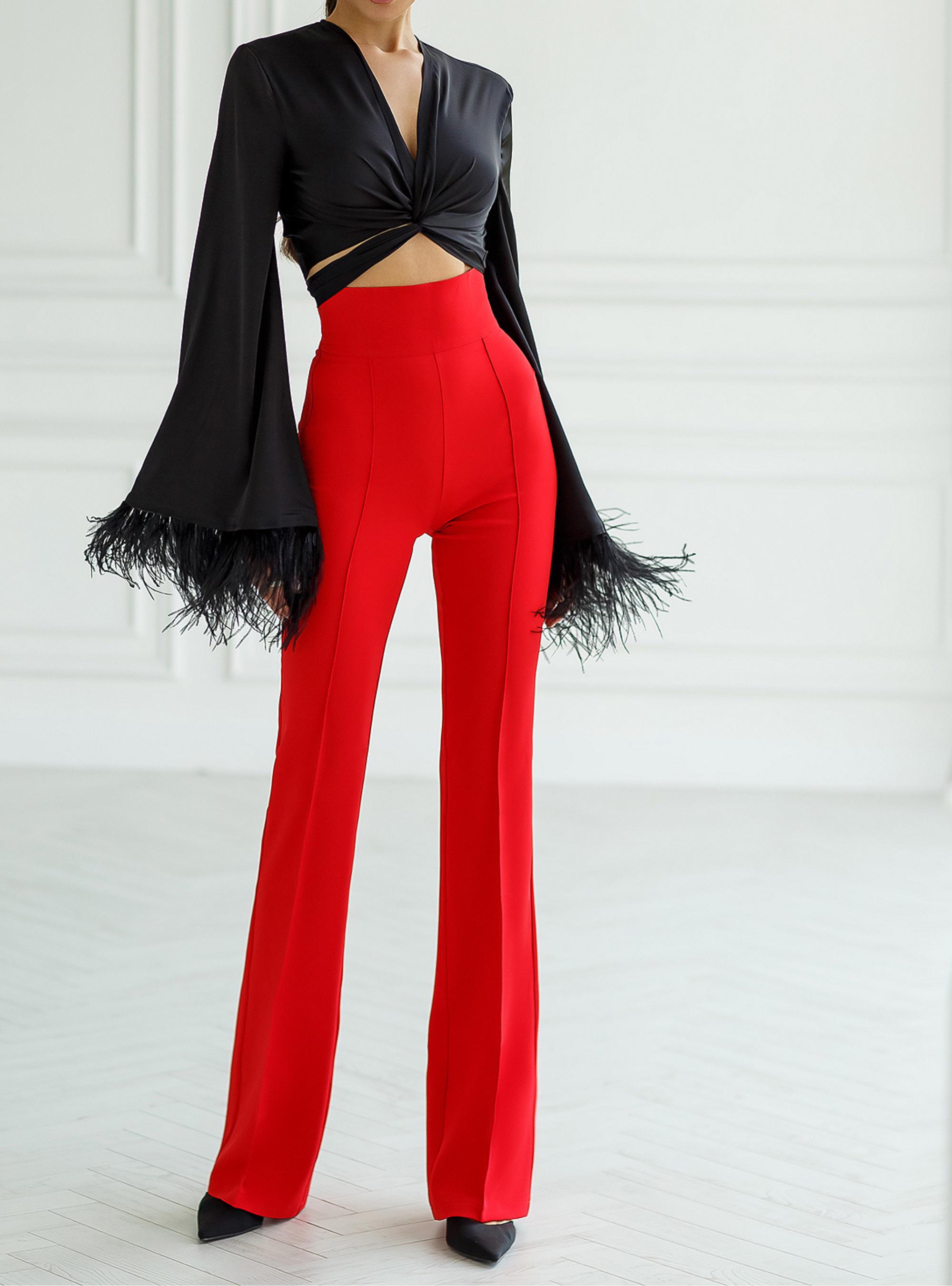 red flare dress pants The Dream Kick Flare Pant