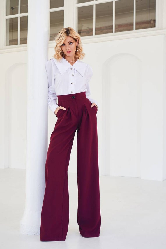 Burgundy Trousers Womens Outlet Bellvalefarms Burgundy Trousers Womens Outlet Bellvalefarms