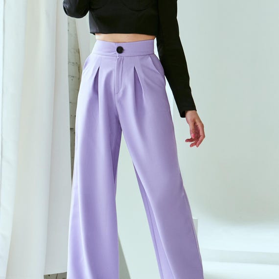 dinalouiseSF - pantalon vintage floral femmes pantalon taille haute rayonne pantalon imprimé
