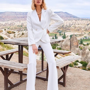 Pantalón traje blanco - Mujer - PV2019
