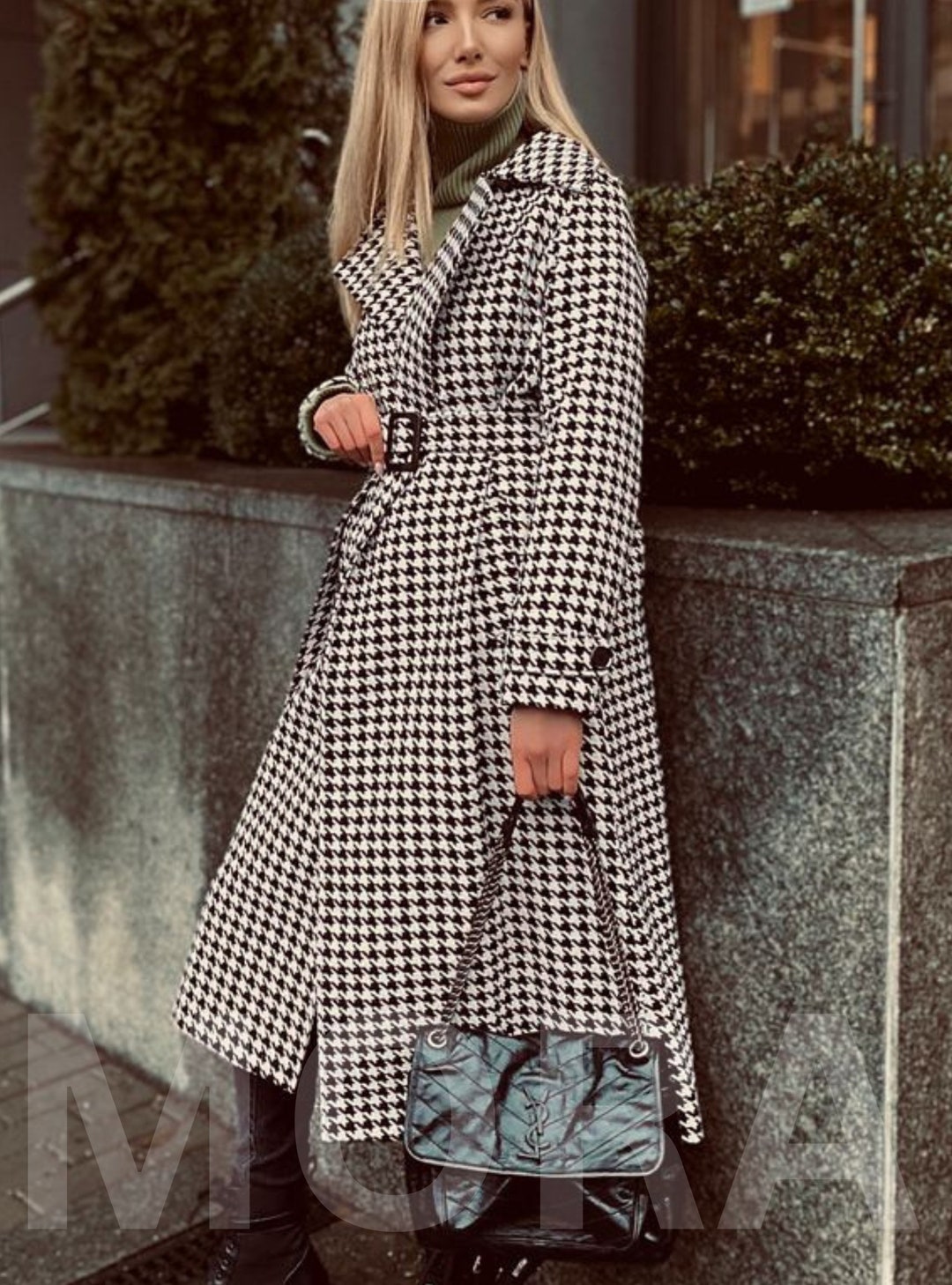 Chanel Mantel Hahnentritt H&m Karierter Mantel C&a