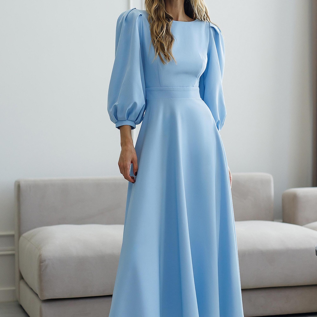 blue cross over dress Light Stripe Tiered Halter - Maxi Dresses Bluebell Blossom Mini Dress church_dress Size:10- FINAL SALE perfect choice for formal