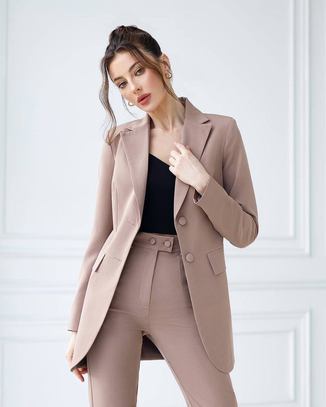 Classic Formal Pantsuit for Business Women Office Pants Suit - Etsy