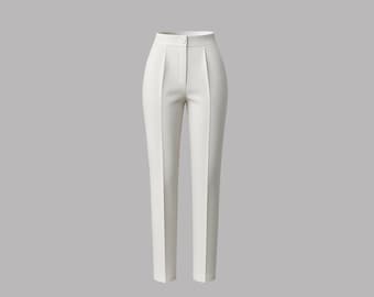 High Waisted Pants for Women, Regular Fit Pants Women, High Rise Trousers for Women, Office and Formal Pants for women