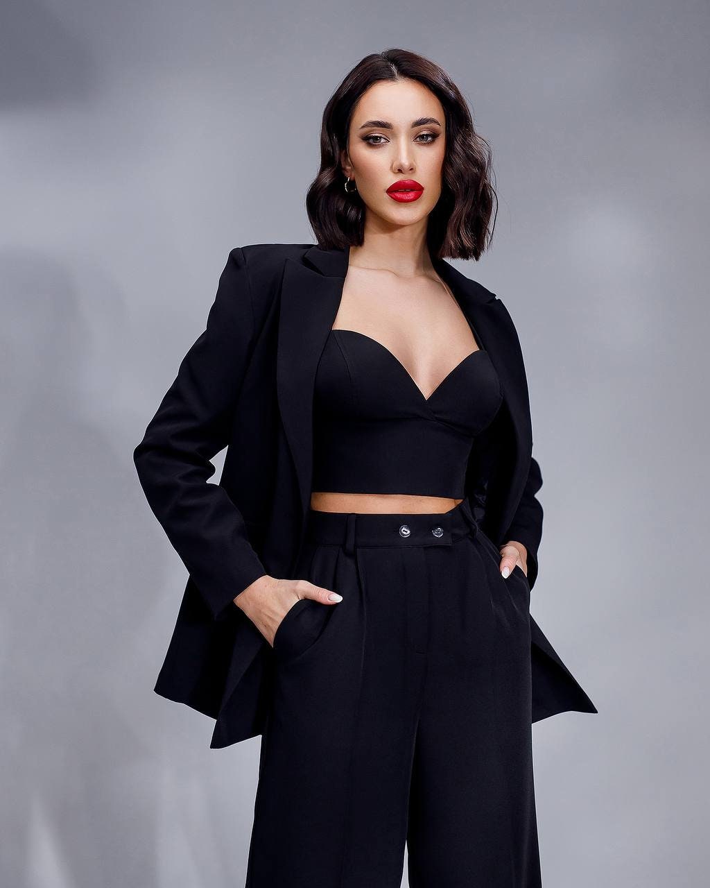 Sexy Black Pantsuit -  Canada