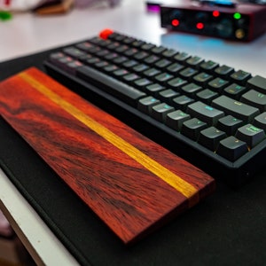 KEEB|REST Padauk and Canarywood Keyboard Wrist Rest