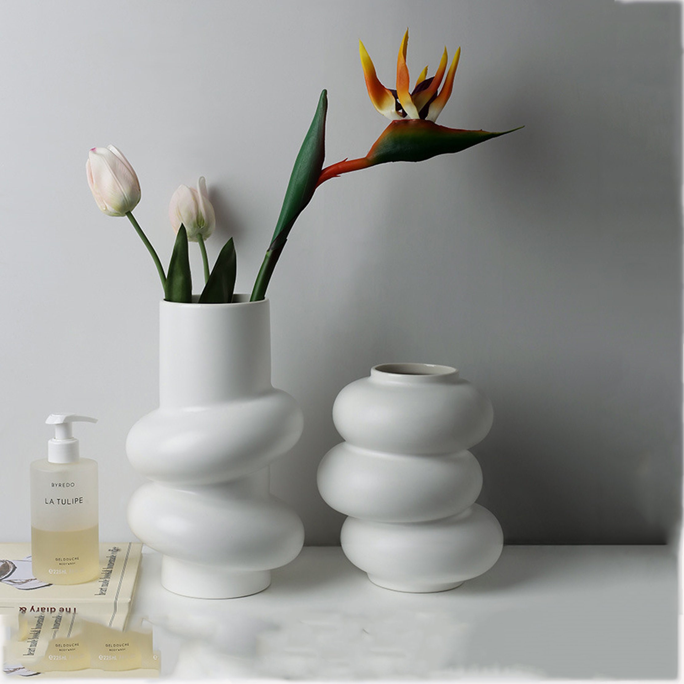 Doughnut Vase Vase Ceramic Vase Unique Vase Arrangement Etsy