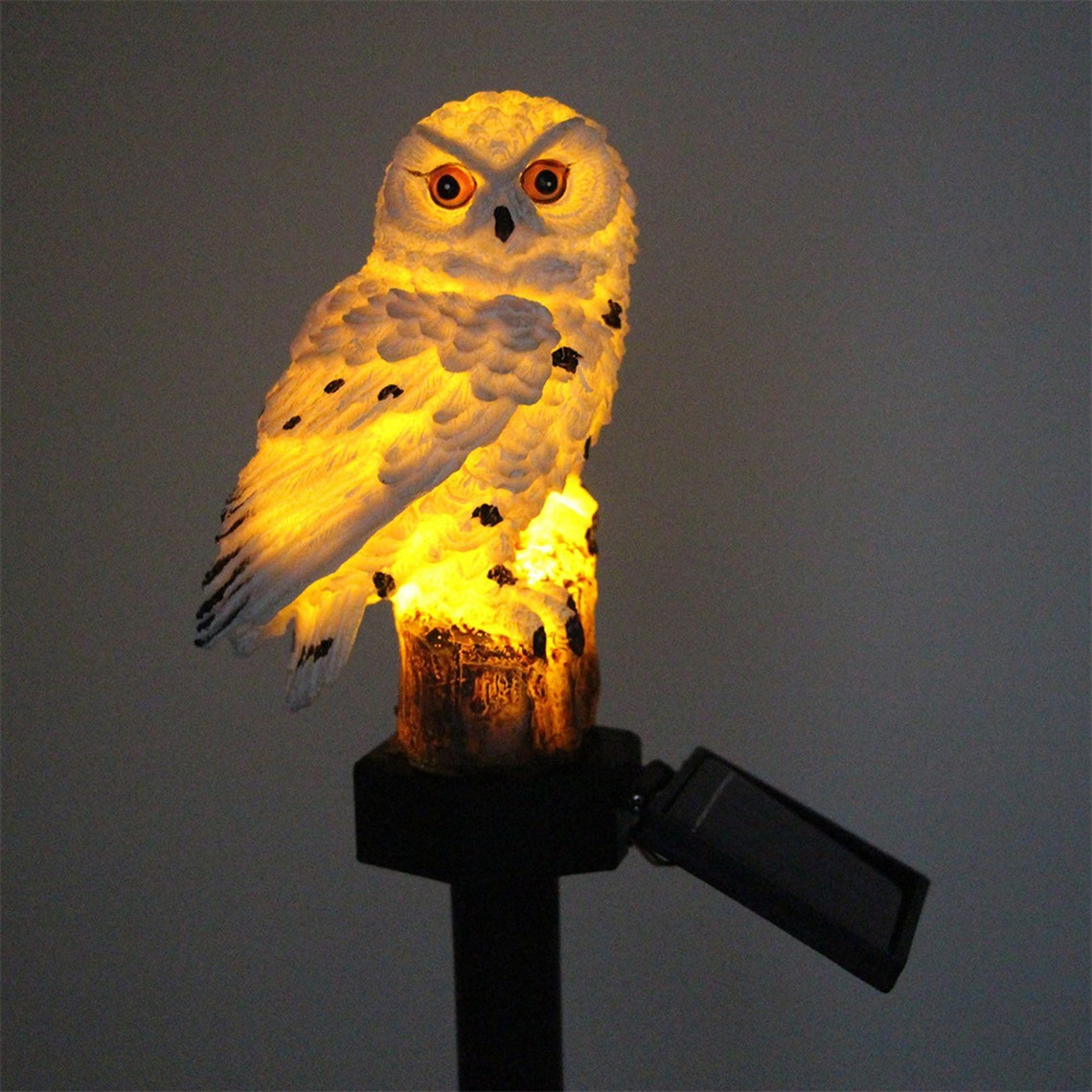 Solar Power OWL LED Light.Garden Stake Outdoor decorative Etsy