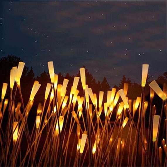 Solar light reed light Outdoor decorative light Solar reed Etsy