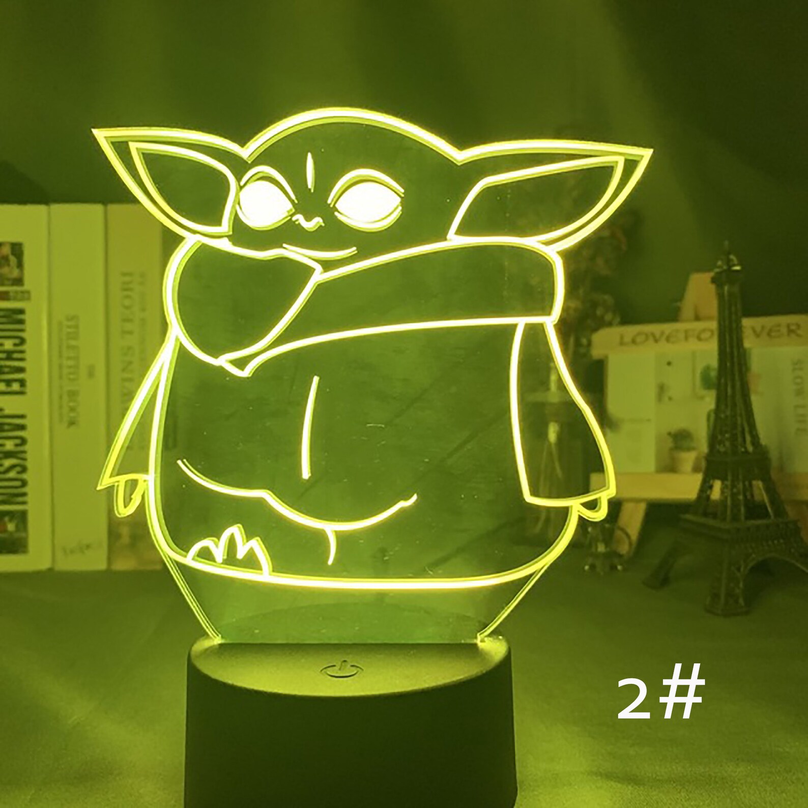 Baby Yoda Light Star Wars Night Light Colors Night Light Etsy