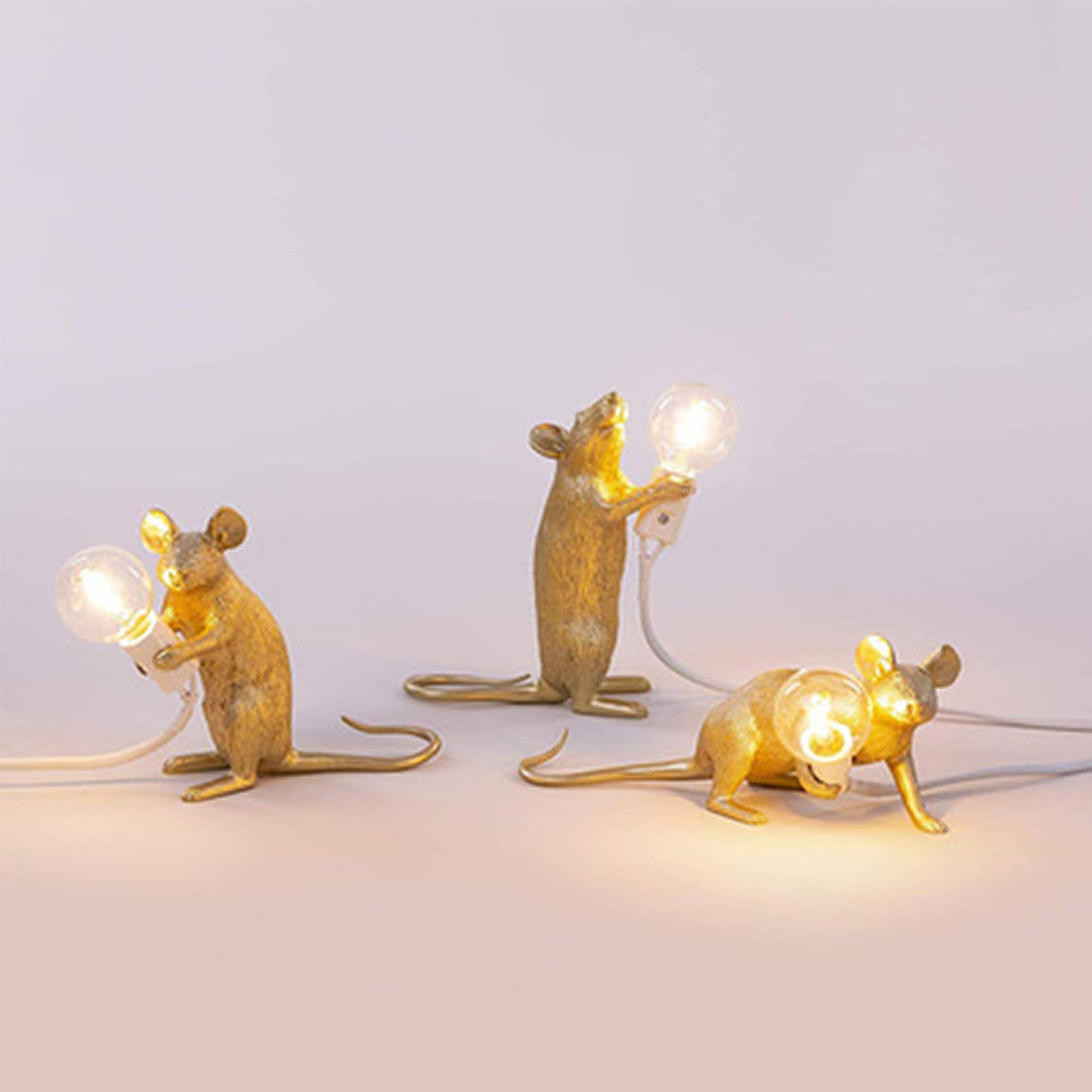 Night Light Mouse Table Lamp Mouse Holding Light Bulb Etsy UK