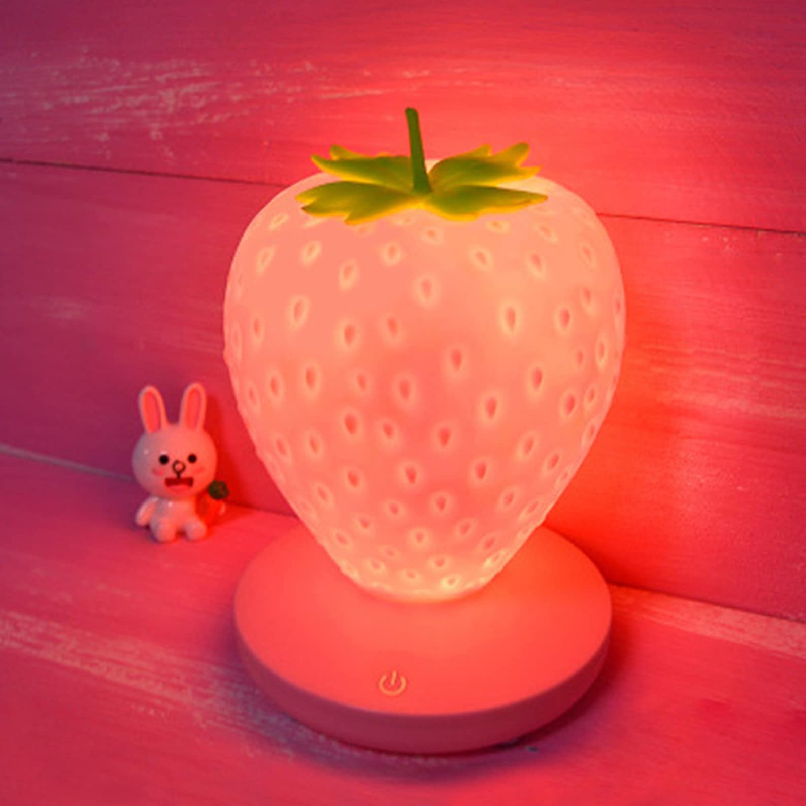 Strawberry lamp LED lamp Touch table lamp Bedside night Etsy