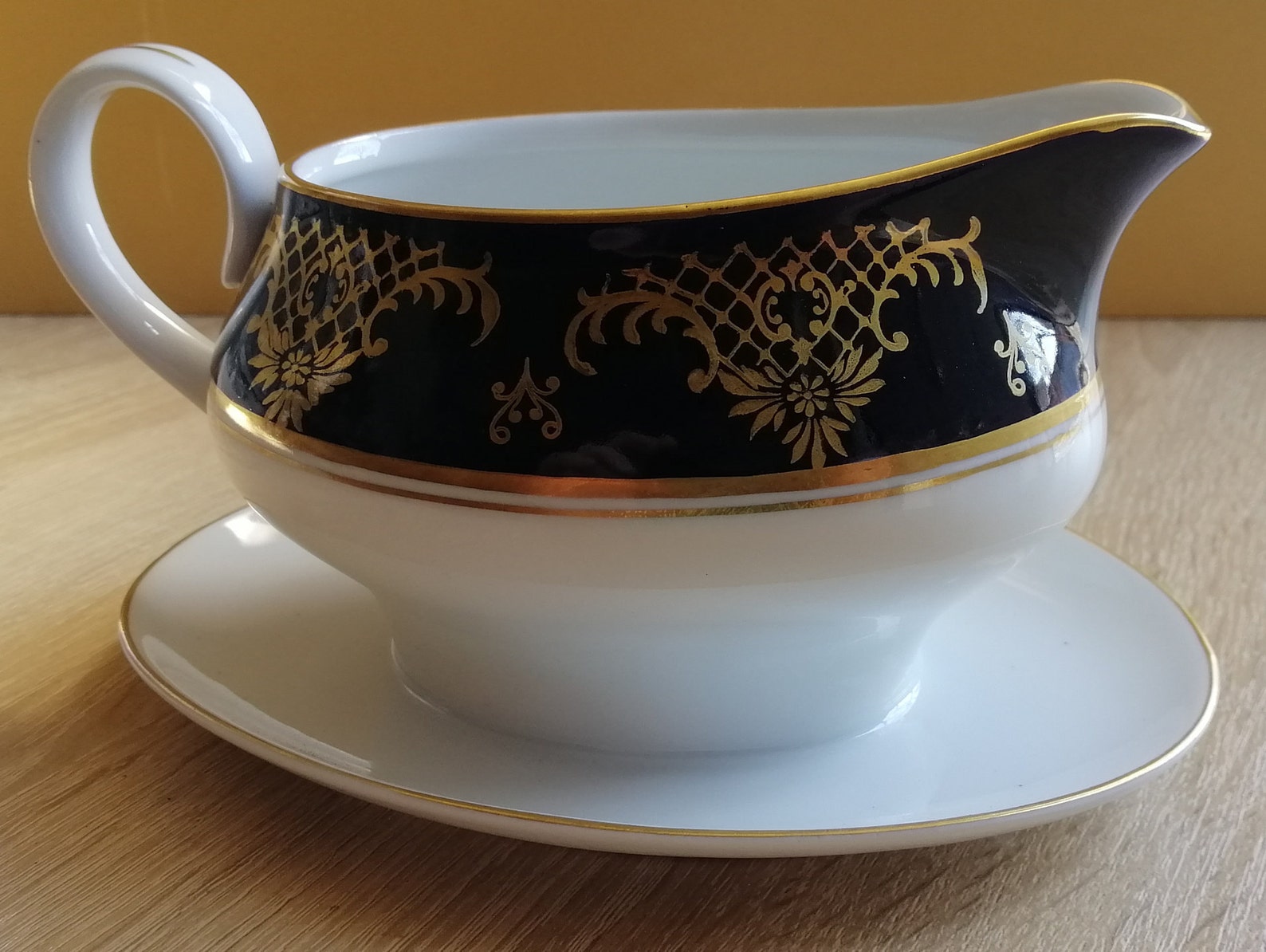 Vintage Porcelain Gravy Boat With Stand. Gravy Boat Made in Etsy