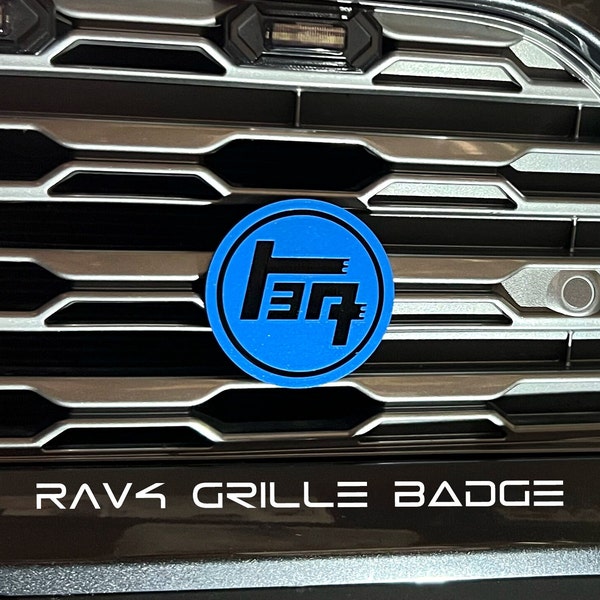 2019+ Toyota RAV4 T3q Heritage Grille Badge for LE, XSE, XLE, Hybrid, and Limited Models (Easy-Install)