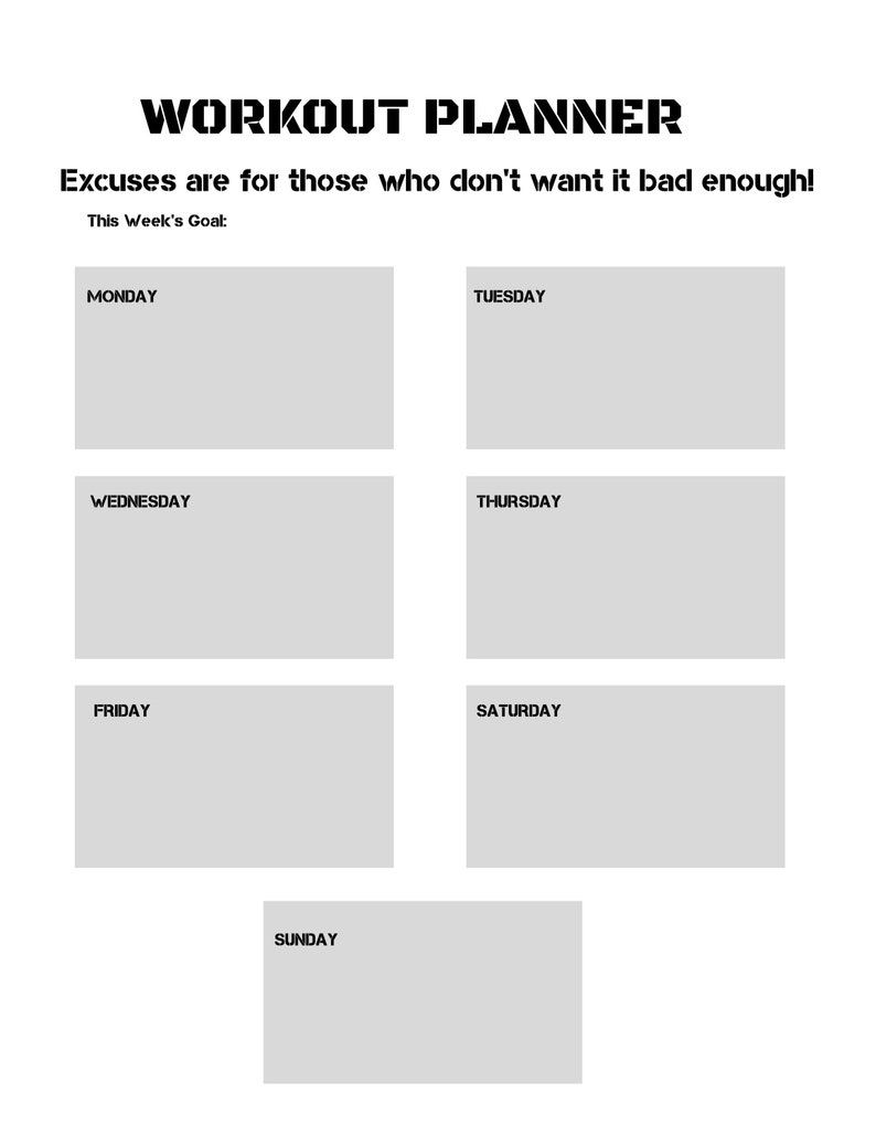 Meal Plan/meal Planner/meal Planner Printable/meal Plan Template/meal ...
