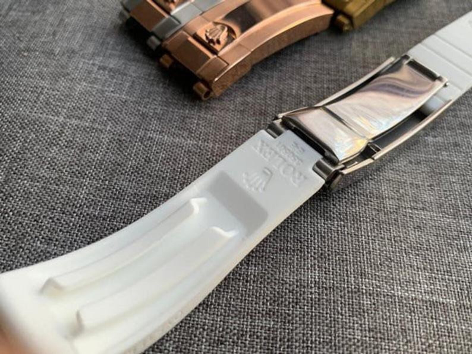 20mm Rolex White Rubber Band Bracelet for Rolex Daytona GMT Etsy