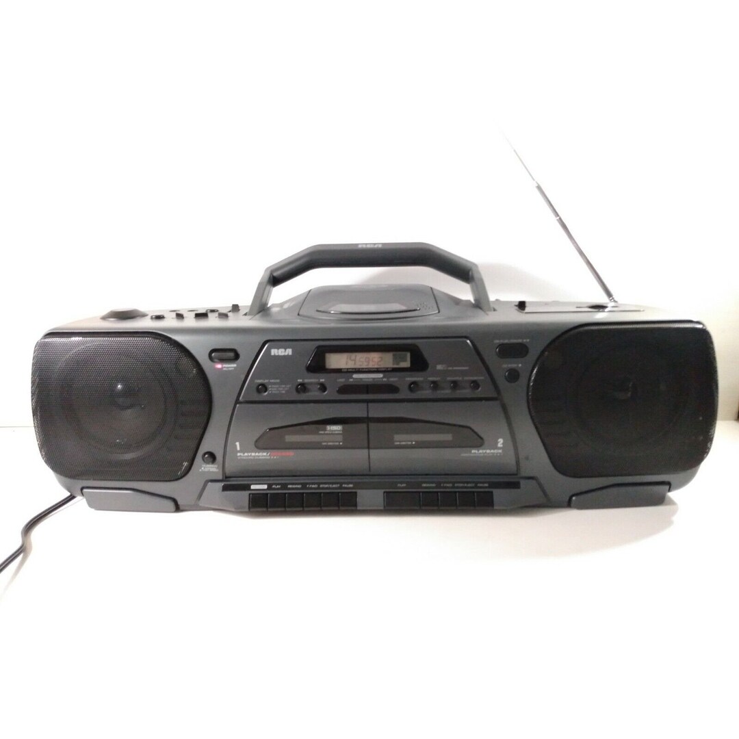 RCA Boombox Cd AM/FM Dual Cassette Decks Fully Tested/working Etsy