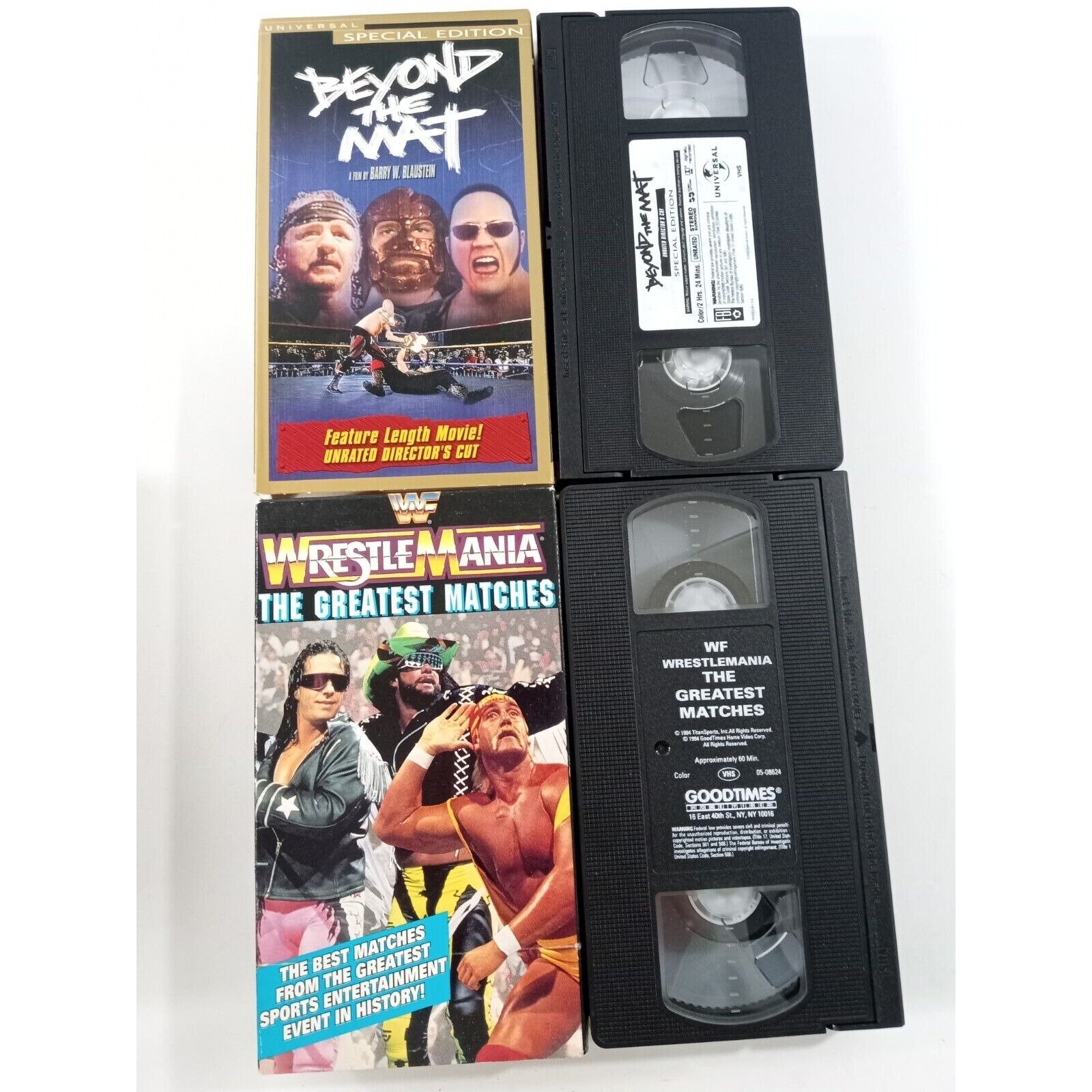 Lot of 10 WWF WWE Wrestling VHS Tapes Stone Cold Hulk Hogan Etsy