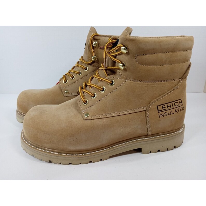 Lehigh Safety Shoes Steel Toe Insulated Leather Work Boot Etsy