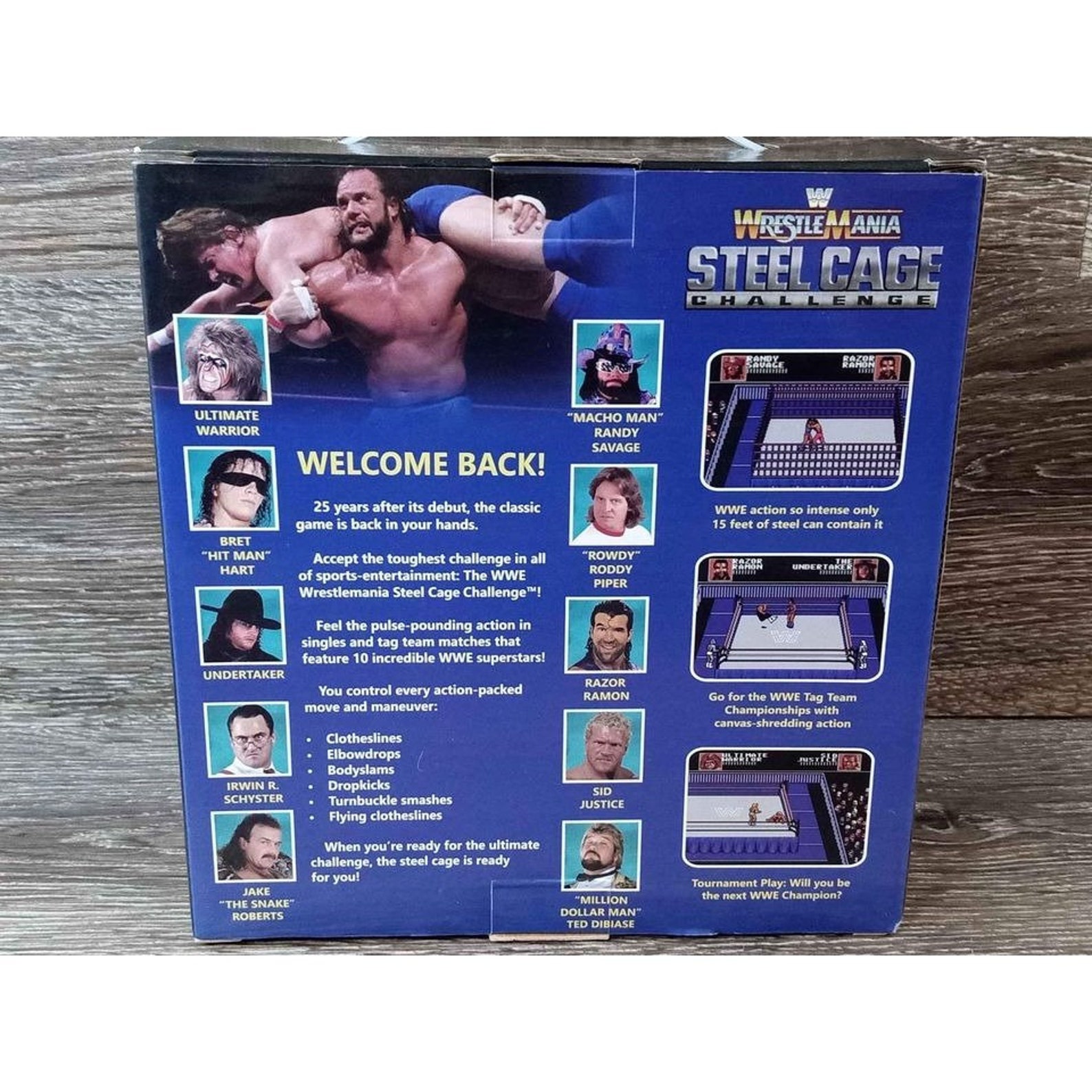 WWF Wrestling Steel Cage Challenge Plug & Play Video Game WWE Etsy