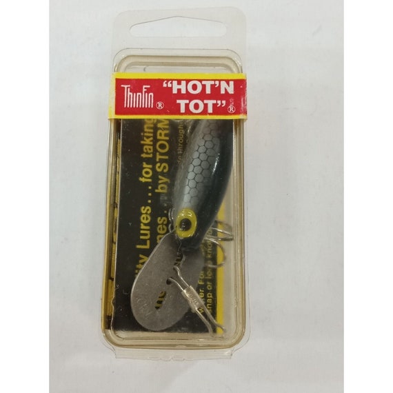 NOS Vintage Storm Pre-rapala Thin Fin Silver Scale H3 Sealed 3 Hot N Tot 