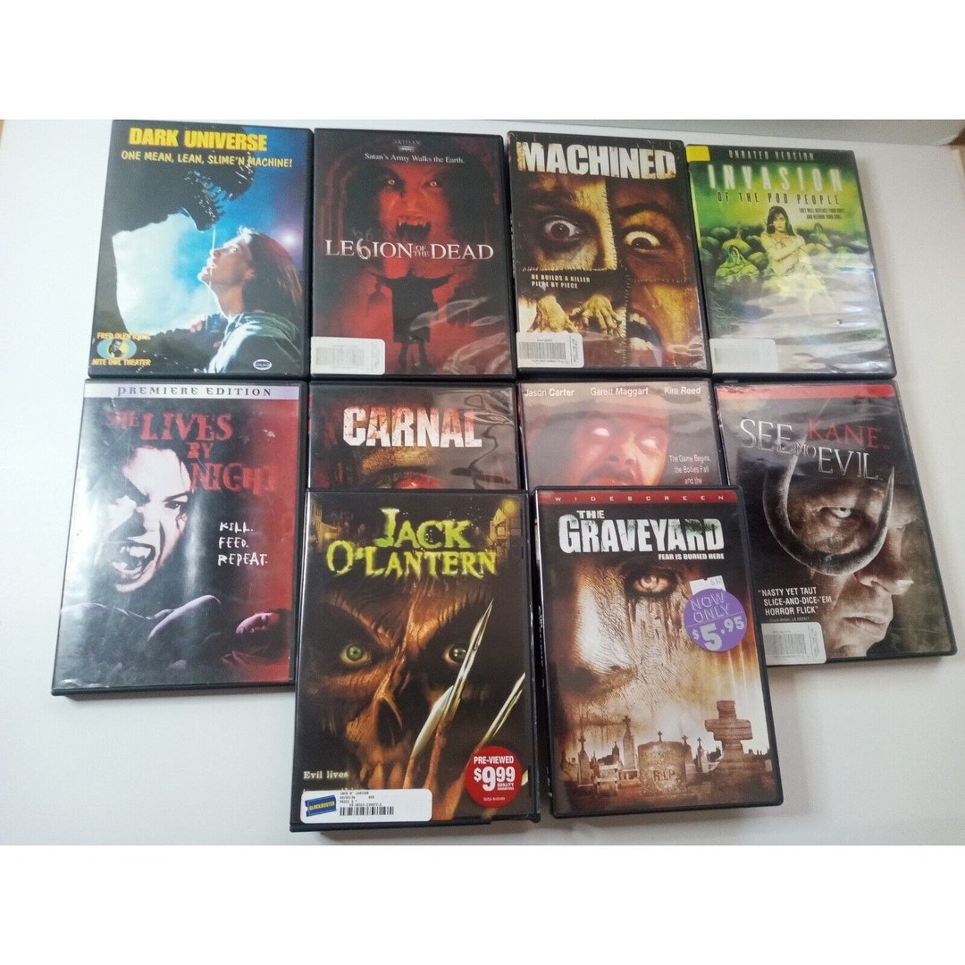 Horror Scary Movies DVD Lot of 10 - Etsy