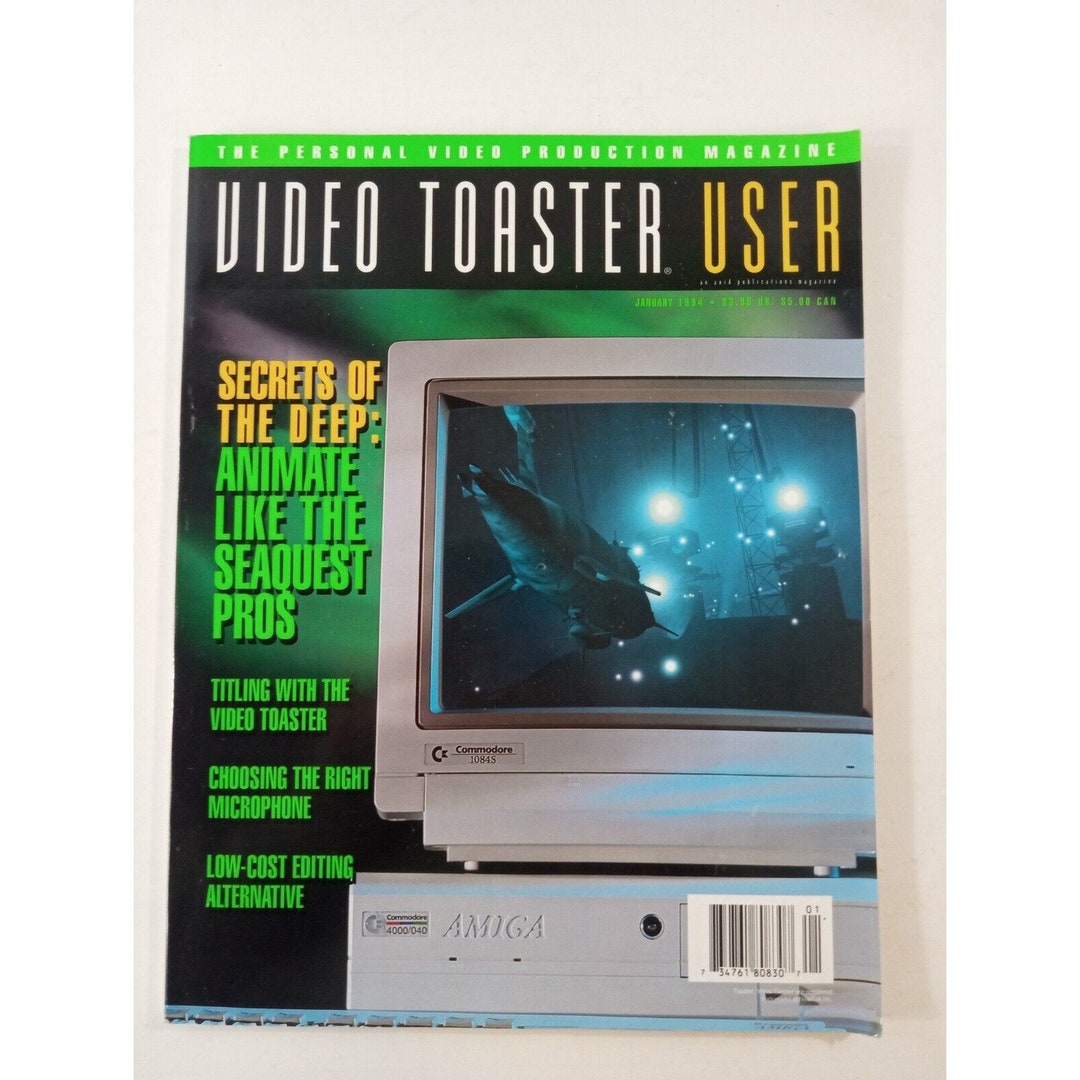 Video Toaster User Magazine Jan. 1994 Commodore Amiga 2000 3000 4000 Etsy
