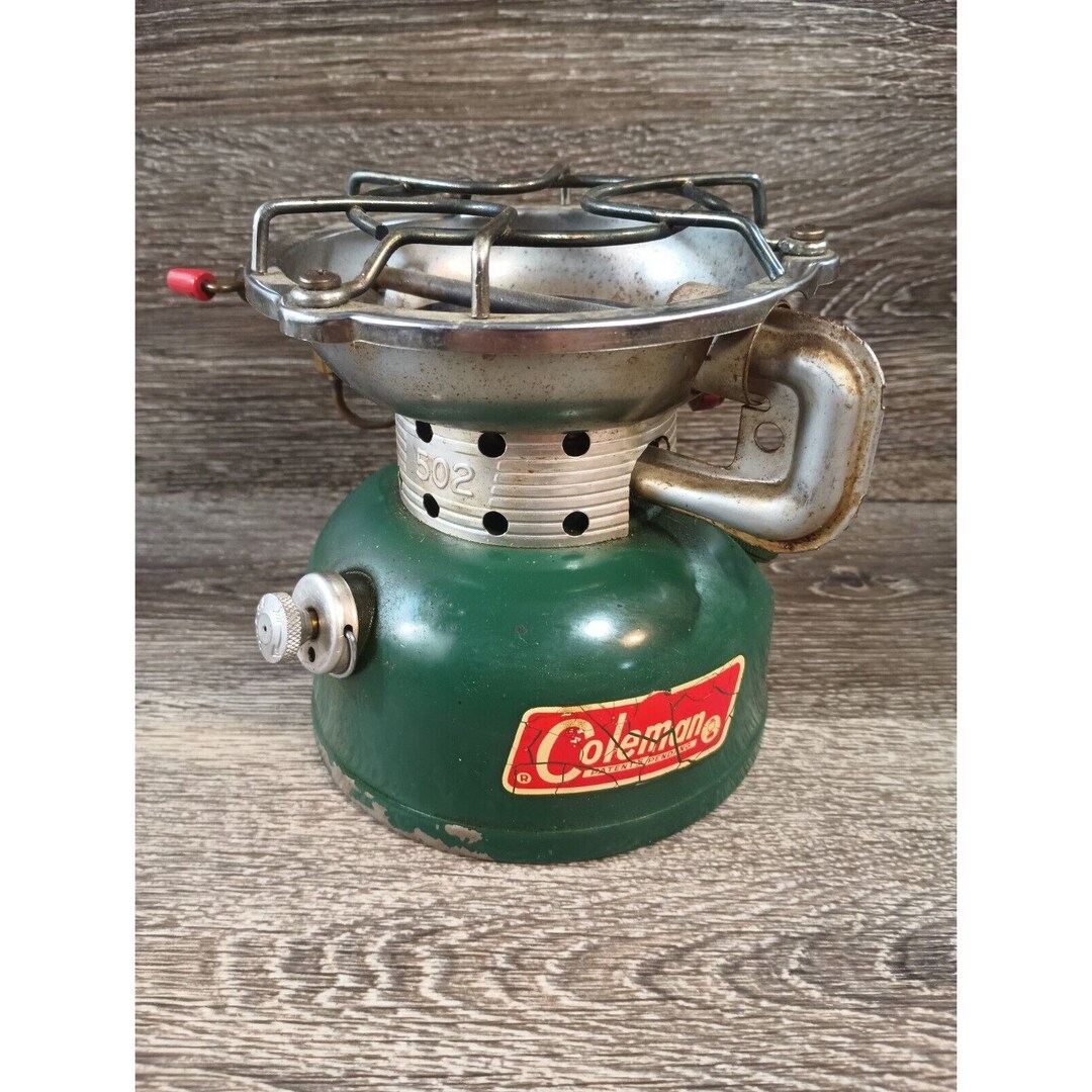 Coleman Single Burner White Gas Camp Stove 502 Date 1966 Etsy
