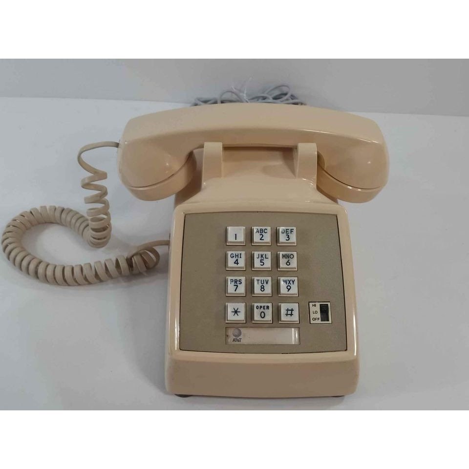 Polyconcept Pink Corded Landline Mini Phone Retro Vintage Style Push Button