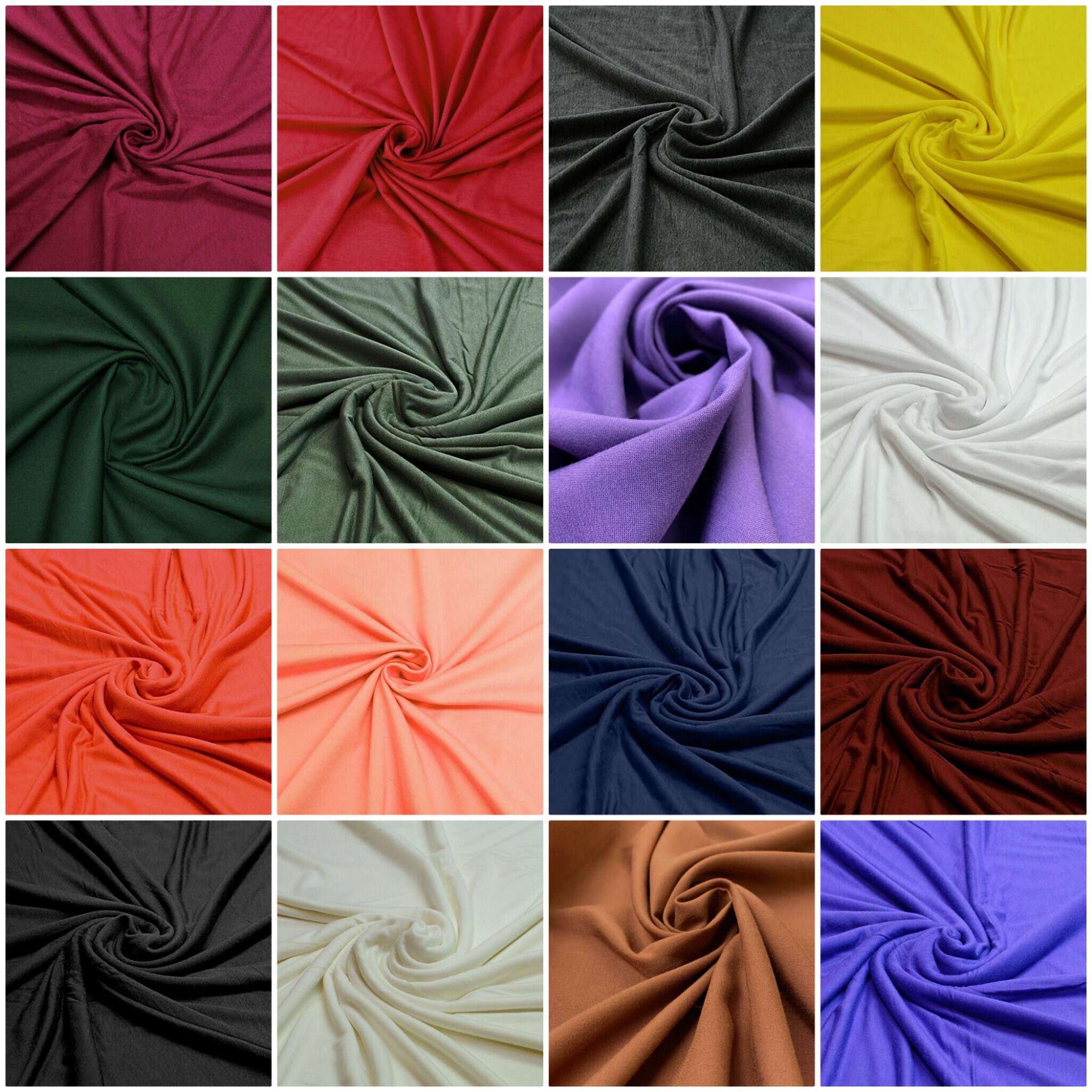 Plain Viscose Elastane Jersey Stretch Fabric Per Meter 150 cm Etsy