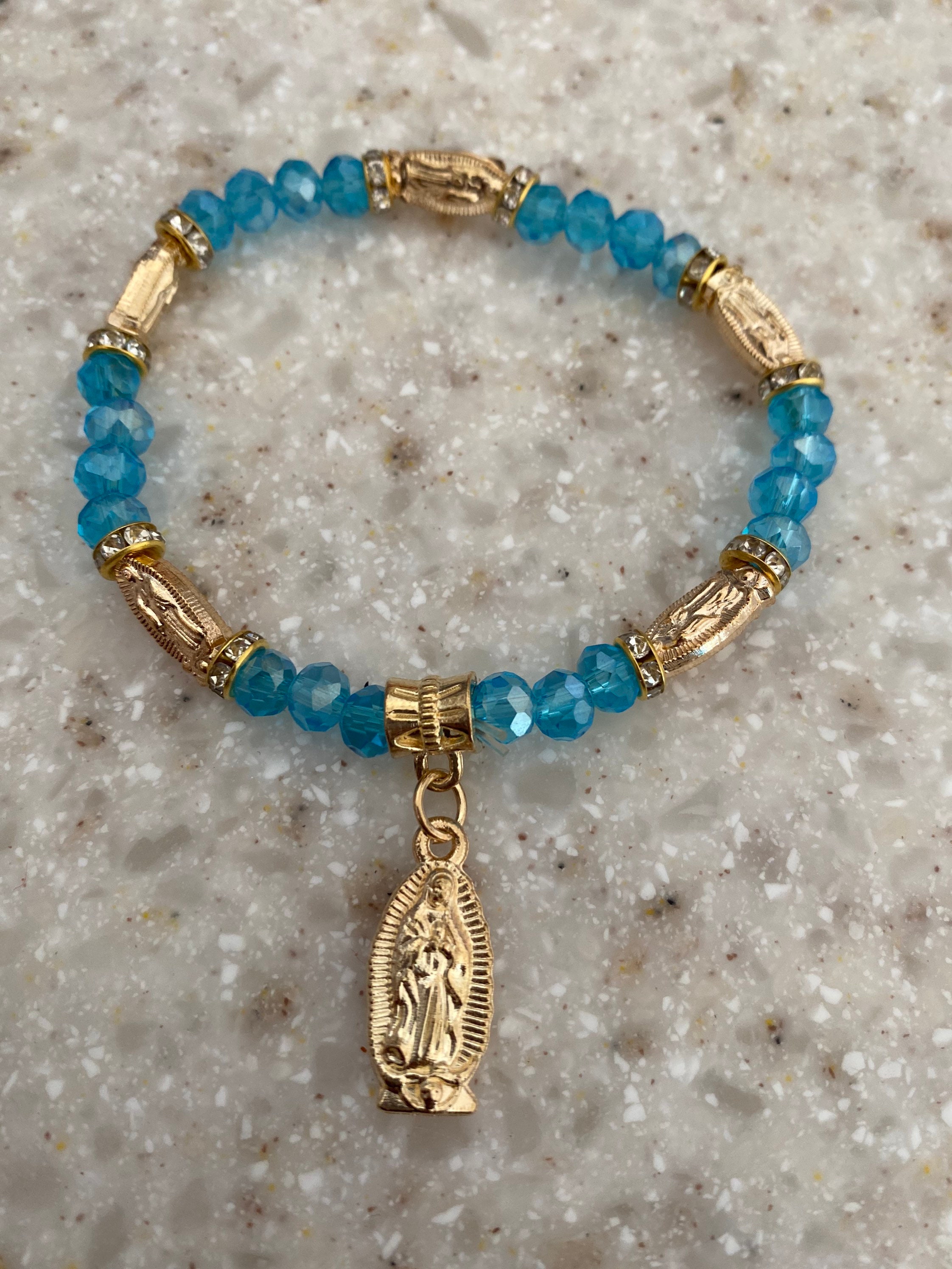 Virgin Mary bracelet Etsy
