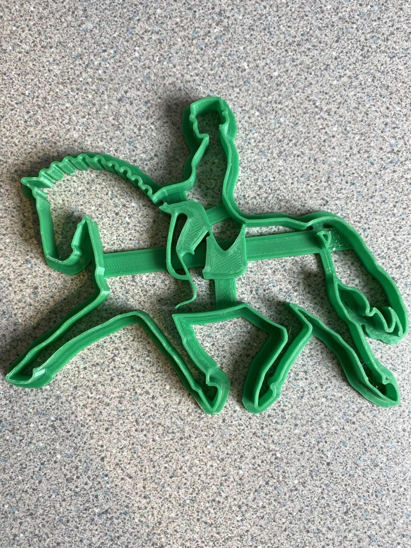 Horse Riding Cookie Cutter Elegant Trotting Horse With Rider Etsy
