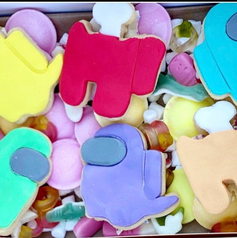 X3 Among Us Set Cookie Cutter Party Supplies Biscuit Etsy UK