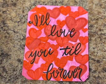 Love You Till | Handrawn Valentines Card