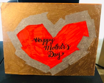Mother's Day Heart Mosaic Card