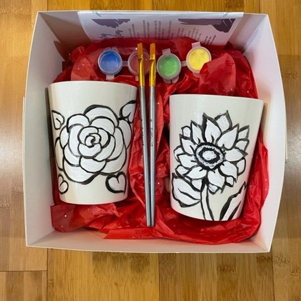 Ceramic Mug Painting Kit Etsy
