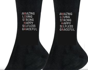 Amazing Mother novelty socks, Mothers day, Birthday