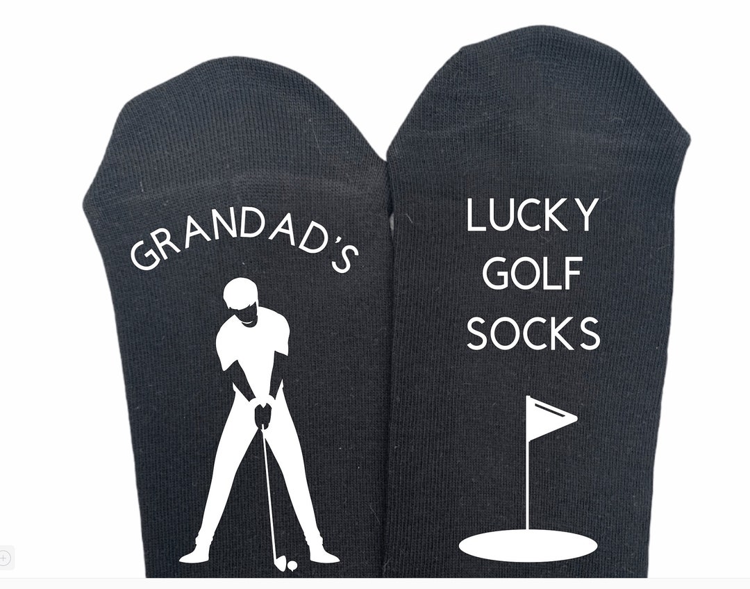 Personalised Grandad's Lucky Golf Socks Novelty Gift Etsy UK