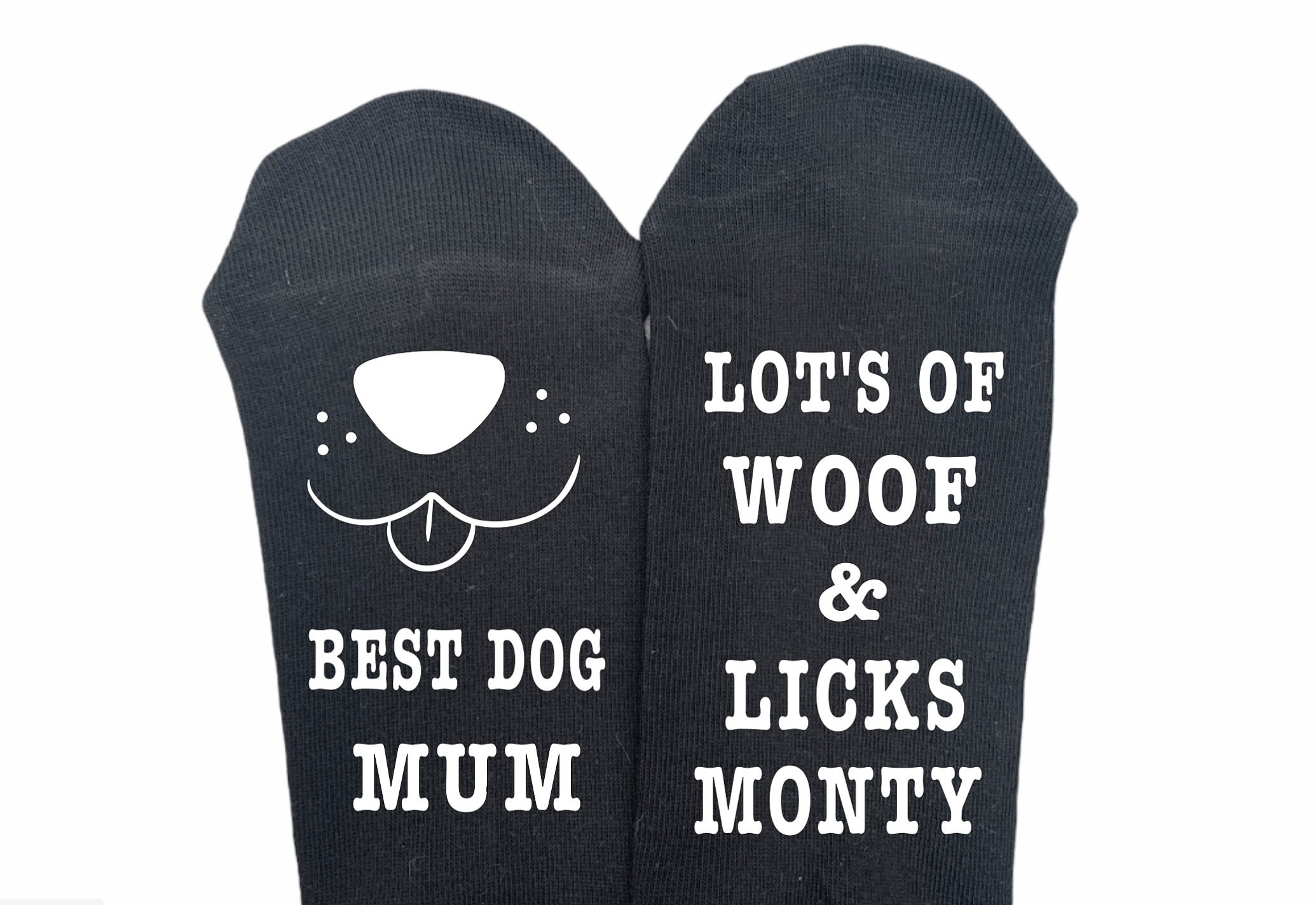 Personalised Best Dog MUM Lots of Woof Licks, Gift From the Dog