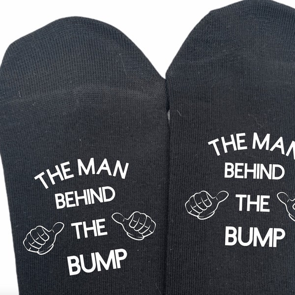 The man behind the bump novelty socks