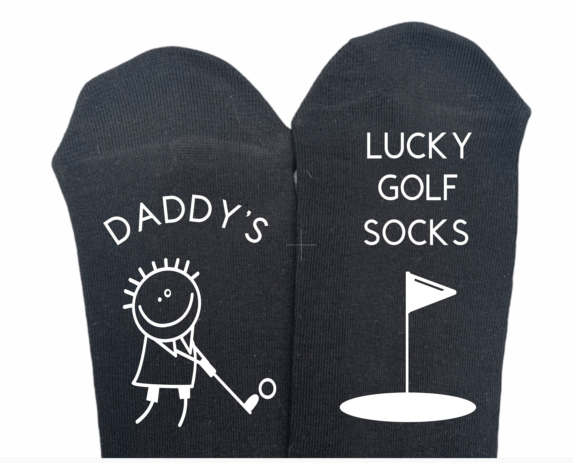 Personalised Daddy's Lucky Golf Socks Novelty Gift Dad Etsy UK