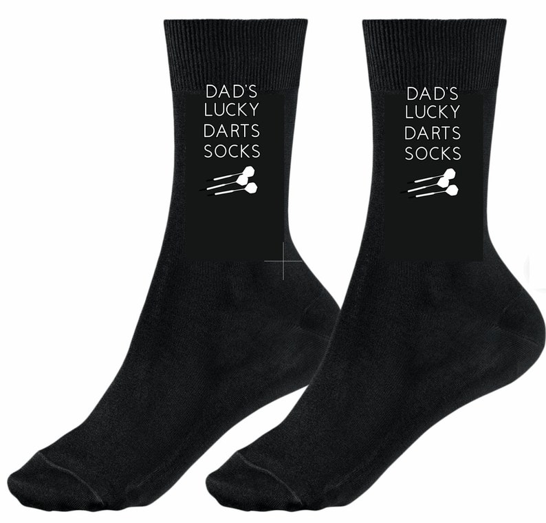 Personalised Lucky Darts Socks. Novelty Socks, Dad, Daddy, Uncle ...